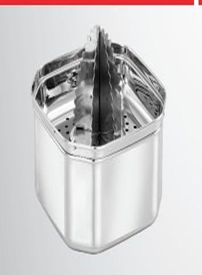 NOHUNT Premium Stainless Steel Manual Citrus Juicer, Hand Press Squeezer with Honeycomb Filter Bowl, Large Capacity Lemon Orange Juice Strainer, 12.2x12.2x6.8 cm (Octagon) - Image 3